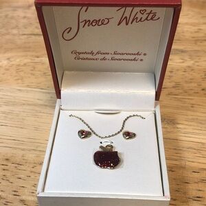 Swarovski Disney Snow White Necklace and Earrings Set
